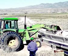 Photo of a truck being loaded.